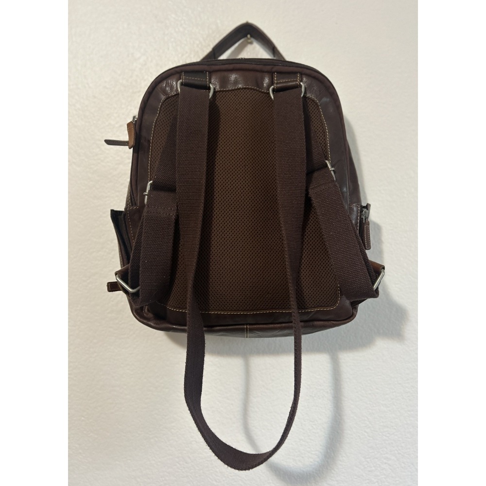 Jack Georges Voyager Brown Leather Convertible Messenger Bag to Backpack. Pre-ow - Picture 4 of 15